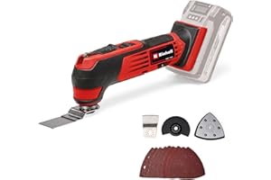 Einhell Herramienta multifunción con batería TE-MG 18/1 Li-Solo Power X-Change (18 V, 3 funciones, portaherramientas magnético, electrónica de velocidad, incl. accesorios, sin batería)