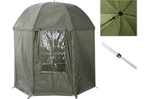 MK-Angelsport "5 Seasons Schirm Angelschirm mit Seitenwand geschlossen, wasserdicht Karpfenzelt Anglerschirm Angelzelt