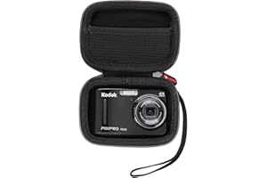 XANAD Étui pour Compatible Kodak pixpro FZ55 FZ45 FZ43 FZ53 FZ41 / Canon PowerShot ELPH 180 190 DSCW830 sx740 Digital Compact Appareil Photo Numérique Etanche（Noir）