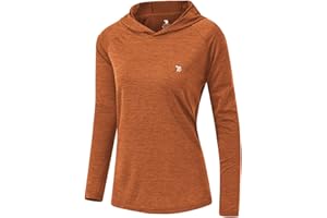 YSENTO Women's Long Sleeve Running Hoodie Gym Sports Yoga Tops Shirts UPF 50+ with Thumb Hole