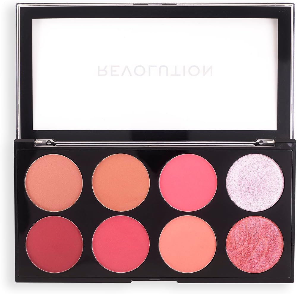 Revolution Beauty London Ultra Sugar and Spice 8'li Mat Ve Işıltılı Allık Paleti