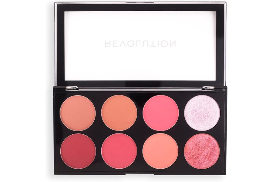 Revolution Beauty London, Ultra, Blush Palette, Sugar & Spice, 8 Shades,12.8g