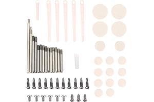 DEMERAS Klarinetten Reparatur Werkzeug Set,Metallklarinette Reparaturteile Teile Schrauben Pads Werkzeuge Kit Klarinetten Zubehör für Klarinettenspieler und Heimwerker