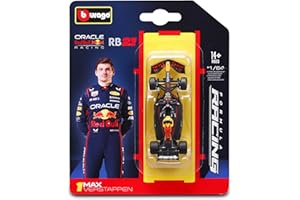 Bburago - F1 Red Bull Racing RB21 2025#1 MAX Verstappen, Coche diecast a Escala 1:64, réplica Detallada de monoplaza de Fórmula 1, Colores Oficiales, blíster de colección, Edad Recomendada 14+ años