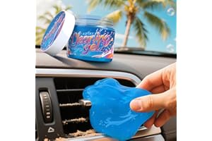 ‎ASFSKY ASFSKY Keyboard Cleaning Gel Car Interior Cleaner with Fragrance Cleaning Gel, Cleaning Clay Car Cleaning Set Pore Deep Purity for Keyboard, Upholstery, Leather, Accessories Interior (Blue)