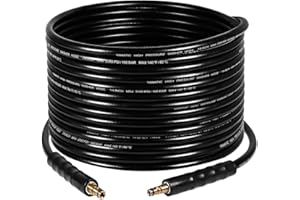 YAMATIC Pressure Washer Hose 15M/50FT Replacement for Karcher K Series Pressure Washer K2 K3 K4 K5 K6 K7, Extension High Pressure Hose with Click Plug Quick Connector