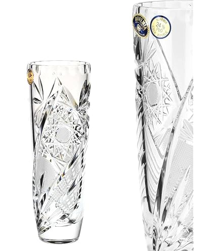 Bohemia Crystal Bohemia Pyramid Vase, Clear: Buy Online at Best