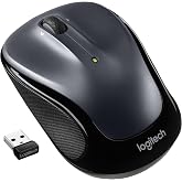 ماوس Logitech M325s لاسلكي ثنائي اليدين بتردد لاسلكي بصري 1000 نقطة في البوصة