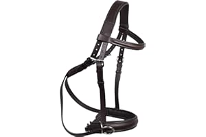 WONDER CARE Brida sin embocadura, con riendas, piel de origen inglés