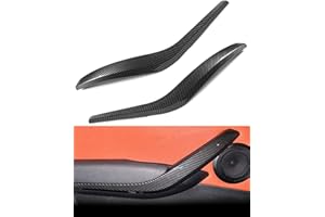 SHSBSCAR Per BMW X1 E84 2009-2015 Sostituzioni copertura maniglia porta, lato sinistro + lato destro interno maniglia copertura staffa bracciolo porta #51412991775 #51412991776 (Colore fibra di carbonio)