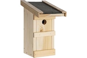 KAWERK Nistkastenbausatz für Meisen - „Made in Germany“ mit positivem sozialen Beitrag – Nistkasten für Vögel, Nistkasten Bausatz, 27mm Einflugloch