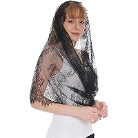 JIAHG Voile d'église Châle en Dentelle Protection Solaire