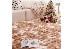 Vamcheer Alfombras Salón Super Suaves - Alfombras de Habitacion Tie-Dye Bubble, Lavables y Antideslizante Alfombra Dormitorio, Alfombra Grande para Interiores, Beige 160x230