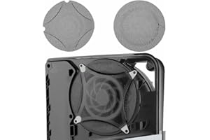 Chanvoo Metal PS5 Slim Dust Cover Protector, 2 Pack Fan Dustproof Filter Mesh High Density Breathable Mesh Dust Cover for PS5 Cooling Fan, Compatible with Digital & Disc Edition (Black)