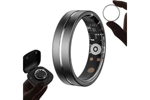 FINDTIME Smart Ring Blutdruckmessung Blutdruck Smartring Herren Damen Fitness Ring Tracker Android IOS Fitnessring Smarter Ring Schlaf Tracker Pulsmesser Schrittzähler Aktivitätstracker Fitnesstracker