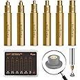 HANGLIFE Soldering Iron Tips for Threaded Inserts M2 M2.5 M3 M4 M5 M6, Heat-Set Insert Tips Compatible with Weller SP40NUS/Hakko FX-888D/900M/T18 Irons- Press Tool for Plastic 3D Printer Components