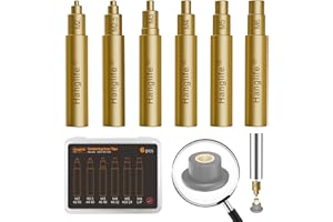 HANGLIFE Końcówki lutownicze do wkładek gwintowanych/nakrętek do topienia M2, M2,5, M3, M4, M5, M6, końcówki lutownicy kompatybilne z 900 m, T18, Weller ST - akcesoria do drukarek 3D