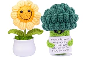 Mwmoeen Pocket Hug Positive Kartoffel, Funny Positive Kartoffel und Blumentöpfe, Handgemachte Häkeln Positive Kartoffel, Inspirierende Kartoffel Tasche Umarmung Geburtstagsgeschenk