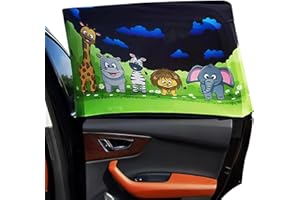Shulltji 2PCS Car Sun Shade for Baby 20*20"- 45*21" Car Window Shades for Baby Pets,U V Protection Sun Shades Car Windows Kids Children Sun Visor Cars Baby Sunshade Blind,Car Blinds Fits Most Vehicles