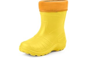 Ladeheid Gummistiefel Kinder federleichte und wasserdichte Eva Thermo Regenstiefel Gummistiefel gefüttert KL050