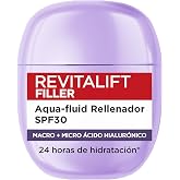 L'Or&eacute;al Paris Revitalift Filler Aqua-fluid SPF30 Hydrating Filler 24H* | With UV Sun Protection, Hyaluronic Acid and Niacinam