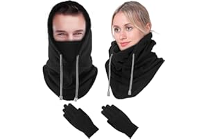 XM-MENGPANWEI Pasamontañas Balaclava Invierno, Gorra Baraklava Polar Pasamontañas Moto Hombre Mujer Ski Mask Térmica Balaclava Máscara Unisex Máscara para Esqui Corriendo Moto Ciclismo Deportes Aire Libre