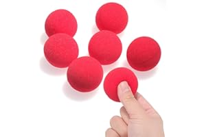 SKIWAX 10 palline di spugna rosse, Magic Sponge Balls, morbida spugna rossa, softball Magic Street Classic Comedy Trick