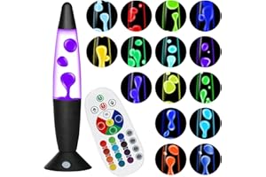 Besight 17 Colores Líquido Movimiento Lamp 34cm con Mando a Distancia para Adultos Decoración del Hogar, Dormitorio, Oficina, Navidad Cumpleaños San Valentín Regalo