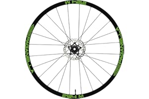 DualColorStampe Adesivi Cerchi Bici 26'' - 27,5'' - 28-29'' Pollici Ruota Bici MTB Bike Stickers Cerchi MTB PAGANELLA COD. B0154 (27,5 Pollici, LIME 64)
