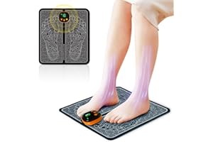 COODAY EMS Fußmassagegerät,Fußmassagegerät Elektrisch,Faltbares und Tragbares Elektrisches Fußmassagegerät zur Durchblutungs-und Muskelschmerzlinderung,8 Modi und 19 Intensitäten(Charging Type)