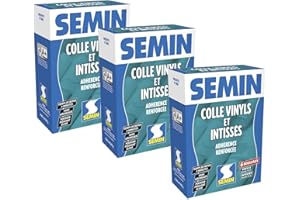 SEMIN Colle en Poudre pour Papiers Peints Vinyls et Intissés, Intérieur, Boite de 300 g (Lot de 3)