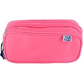 Oxford, School Pencil Case 3 Compartments, Elastic Rubber, 3 Zippers