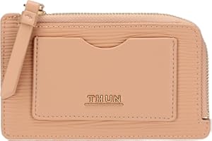 THUN - Porta carte medio, rosa - ecopelle - Collezione Sempre con me - 14 x 8.5 cm