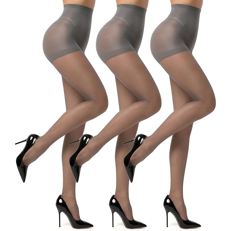PIKY Damen Strumpfhosen 20 DEN – 6 Paar, Transparent Mit Satineffekt, Verstärkter Slip & Spitze