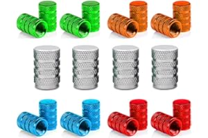 Senven Capuchon potence en aluminium couleur de haute qualité 20pcs, soupape anti-poussière pour voiture, moto, camion, air bicyclette afin d'éviter les fuites d'air - Valve pneu universelle