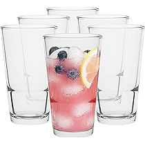 ZMOWIPDL Lot De 175 Verres Vintage En Verre Transparent En Relief Pour Bière, Cocktail, Whisky, Jus Et Diverses Boissons Mélangées - 1 Brosse De Nettoyage