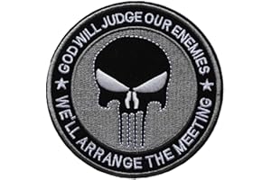 TOPT MILI ecusson punisher usa noir tete de mort skull crane moto seal special force biker thermocollant 10,5cm patche insigne biker