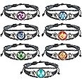 UTIEHD Genshin Impact Bracelet 7 Pack, Animne Luminous Bracelet, Element Luminous Bracelets Glow in Dark, God's Eye Time Gem Bracelet of Fire, Ice, Wind, Grass, Rock, Thunder, Water