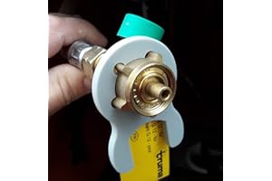 MANUFAKTUR3D Gasschlüssel für Gasregler Druckminderer 5kg 11kg Wohnmobil Caravan Garten Grill Gasgrill (Grau)