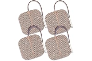PALS ValuTrode Tan, 5 x 5 cm, Pack of 4, Latex Free, Long Lasting Electrodes with Reliable Gel, Superior Adhesion & Longevity, Flexible, Conforms to Body Shapes, Pain Management, Muscle Stimulation