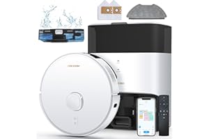 ‎AIRROBO AIRROBO GT21 Saugroboter mit Wischfunktion, 3.5L Staubsauger Roboter mit Absaugstation, 180Min Laufzeit, LiDAR Navigation, Starke Saugkraft, APP Steuerung, Ideal für Teppich und Tierhaare