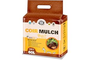 COCO&COIR EVERYTHING IN A NUTSHELL Coco & Coir Produit de paillage Naturel et de Culture Copeaux de Coco 4,5 kg (60 l)