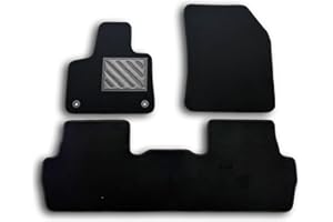 MTC AUTOMOTIVE Tapis de Sol pour Peugeot 5008 II à partir de 2016 - sur Mesure, antidérapant, Talonnette en Caoutchouc renforcé, Boutons de Fixation