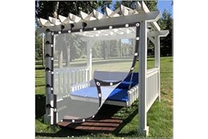 WBBML Pergola Waterproof Side Panels with Eyelets Transparent Outdoor Weatherproof Curtains Plastic Tarpaulin, for Gazebo, Gardens, Customizable (Color : Clear, Size : 3x2m)