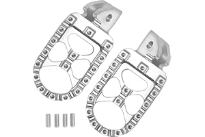KICOFYEE Motorrad Fußrasten Fußstütze Dirt Bike Fußrasten Für Sur Ron Light Bee S/X Für Segway X260 X160 Für Talaria Sting MX3 MX4 XXX Taparia Fußpedale Rests (Silber)