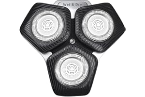 DODAER SH71/50 Testine da barba compatibili con i rasoi Phil**s Series 5000 (S55XX) e serie 7000 (S7XX) (nero-1 pezzi)