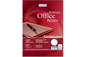 Landré Kanzlei-Papier A3 auf A4 gefalzt, kariert mit Rand rechts, 80 g/m², 250 Kanzlei-Bogen