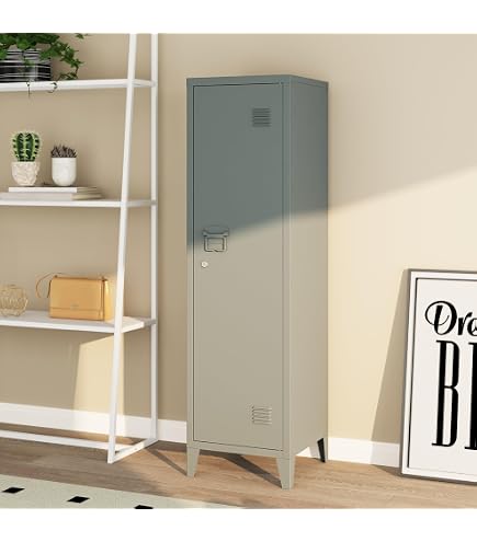 Casier Vestiaire Métallique SimonRack 5 Portes – 1800x600x500 Mm, Gris Anthracite – Sécurité Serrure à Clé, Fabrication Européenne