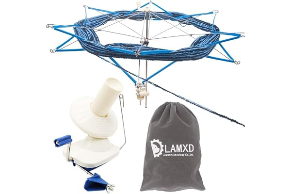 LAMXD Enrouleur de balles de Fil, 4oz Fil Ficelle Enrouleur-Swift Enrouleur de Tricot,Laine à chaîne Manuelle en Fibre de chaîne Machines à bobines de Laine familiale