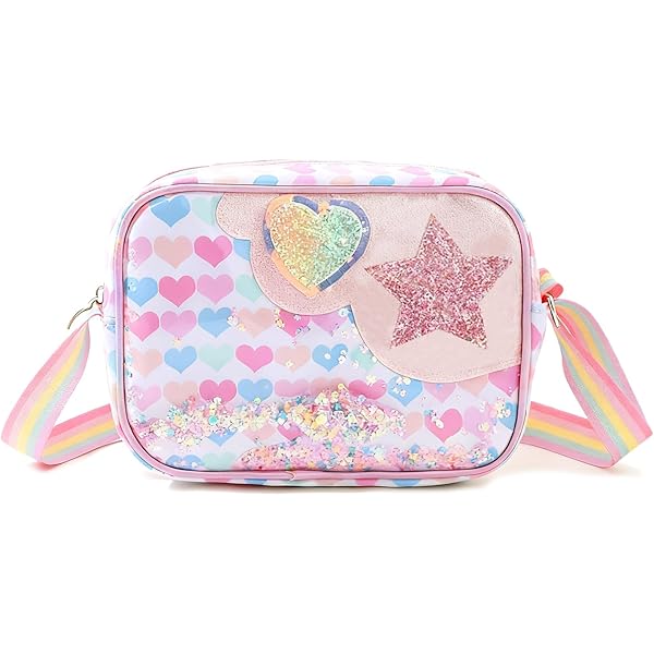 PERLETTI Rainbow High Handtas Meisje met Regenboog Poppen - Gouden